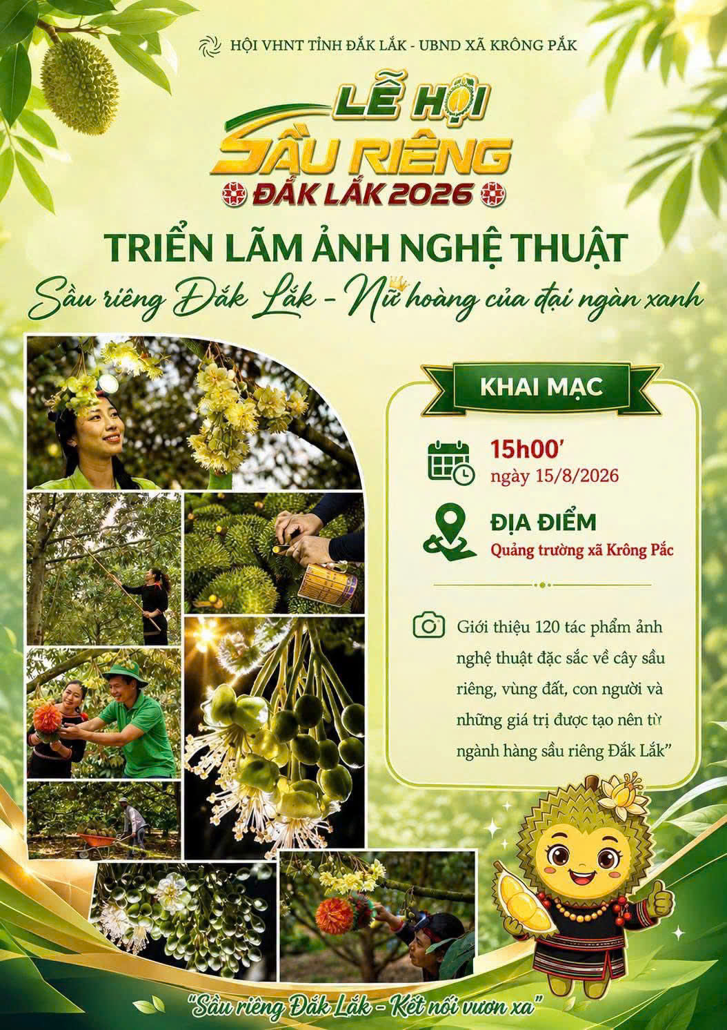 Triển lãm ảnh nghệ thuật Sầu riêng Đắk Lắk - Nữ hoàng của đại ngàn xanh